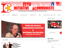 Tablet Screenshot of initiative-communiste.fr